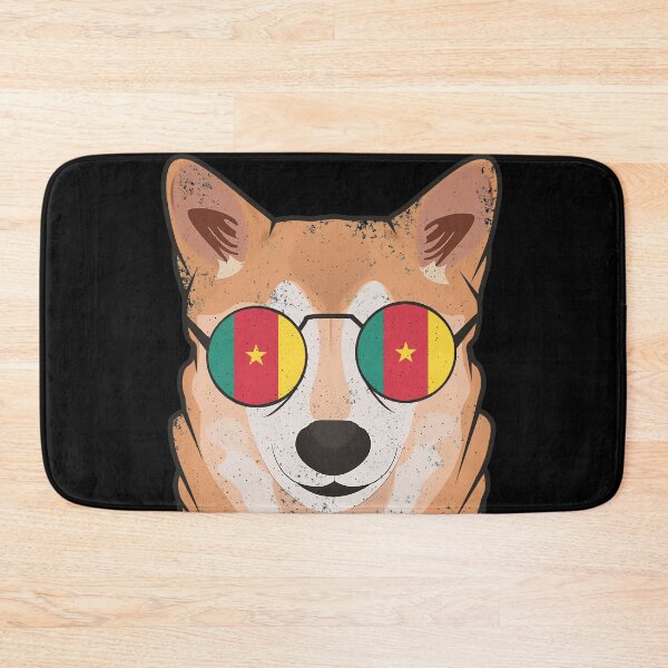 Item preview, Vintage Patriotic Shiba Inu Cameroonian Flag designed and sold by feether-store.