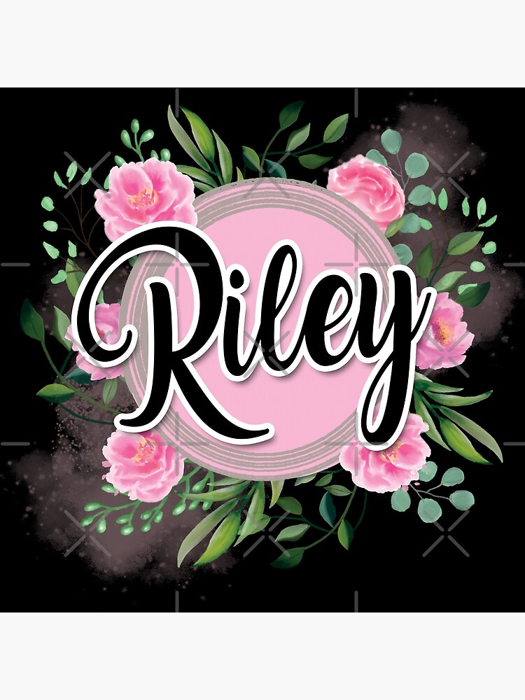 RILEY Baby Name Sign Gift' Poster, picture, metal print, paint by Ingo  Helmdach