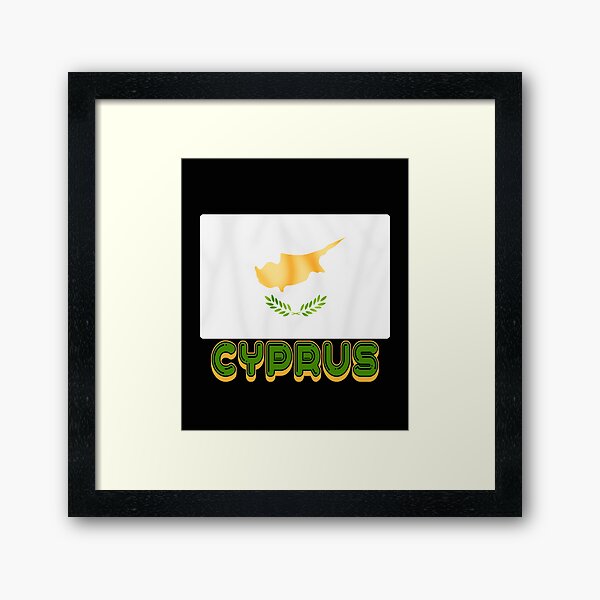 Cyprus flag Framed Art Print