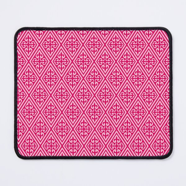 Item preview, Medieval Cross Damask, Fuchsia and Pastel Pink designed and sold by Marymarice.