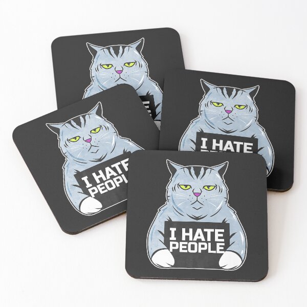 Item preview,  I Hate People Funny Bored Cat designed and sold by Christmas222.