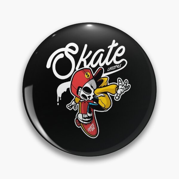 Item preview, Skull Art  Digital Style Bone Skate Or Die designed and sold by AEGMEDIA.