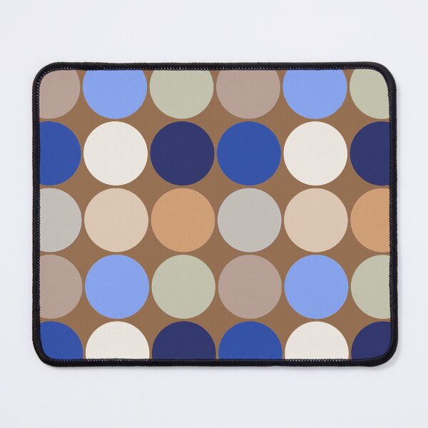 Item preview, Mid-Century Giant Dots, Taupe, Beige and Blue designed and sold by Marymarice.