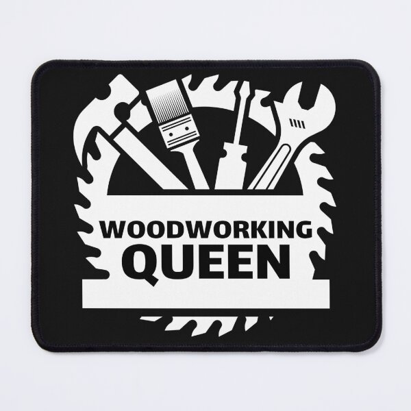 Item preview, Woodworking Queen - Woodworking Carpentry Design - Fun Woodworking Gifts designed and sold by WoodWorkingInc.