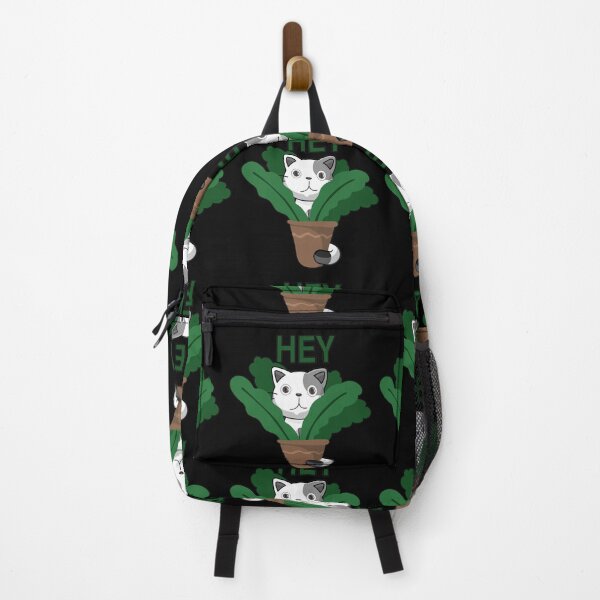 Item preview, Cat between plants sayes hey, designed and sold by Designer-amjed.