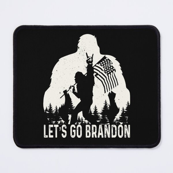 Item preview, Let's Go Brandon Camping Bigfoot Rock And Roll US Flag Retro designed and sold by GraphifyArt.