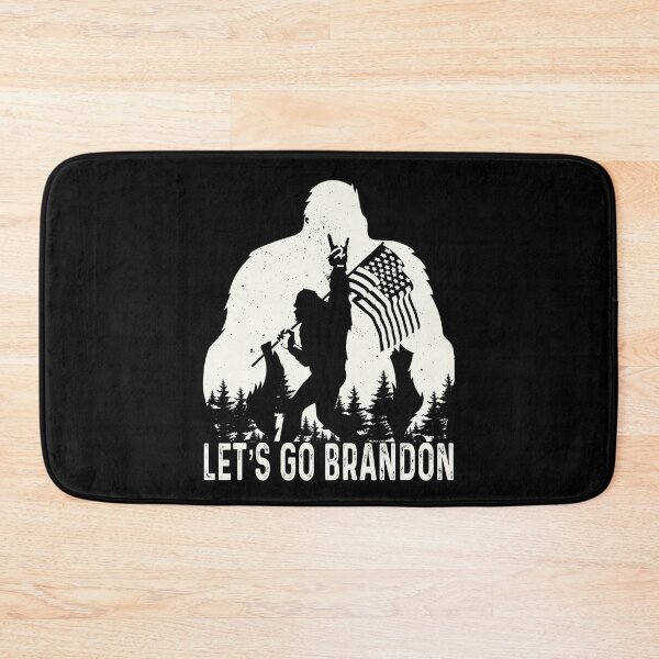Item preview, Let's Go Brandon Camping Bigfoot Rock And Roll US Flag Retro designed and sold by GraphifyArt.