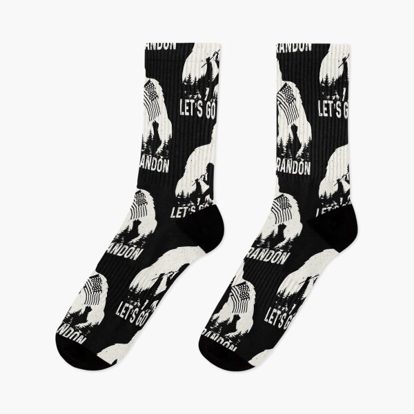 Item preview, Let's Go Brandon Camping Bigfoot Rock And Roll US Flag Retro designed and sold by GraphifyArt.