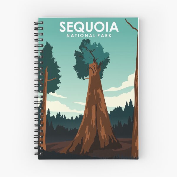 Artikelvorschau, Vintages minimalistisches Reiseplakat des Sequoia-Nationalparks entworfen und verkauft von Stadify.
