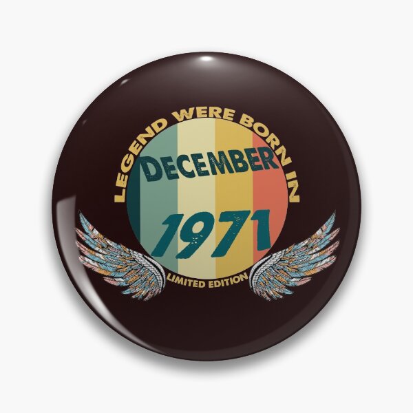 Item preview,   Legends were Born In December 1971, Classic T-Shirt designed and sold by BUTTER7FLY.