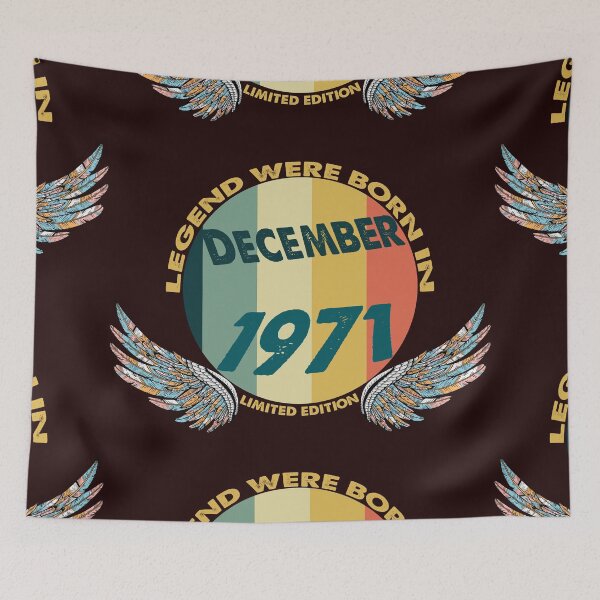 Item preview,   Legends were Born In December 1971, Classic T-Shirt designed and sold by BUTTER7FLY.