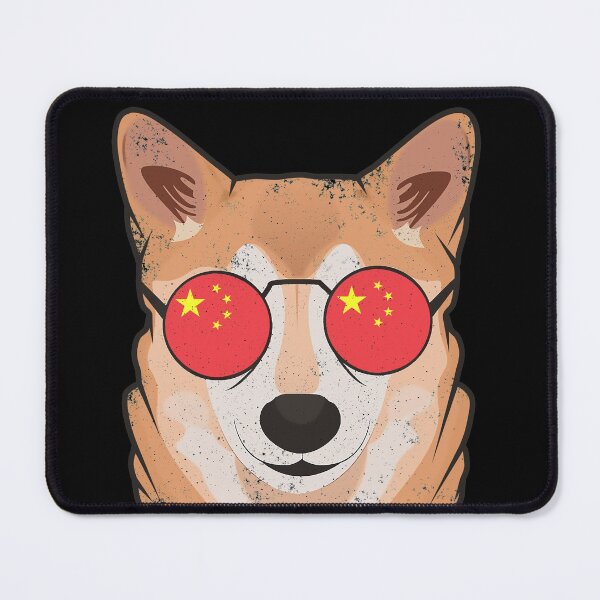 Item preview, Vintage Patriotic Shiba Inu Chinese Flag designed and sold by feether-store.