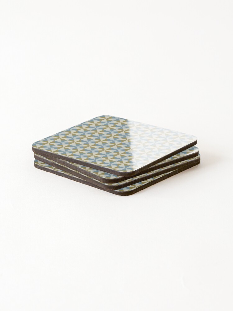 Thumbnail 4 of 5, Coasters (Set of 4), Abstract Triangular Geometric Seamless Pattern designed and sold by BesanoStyle.