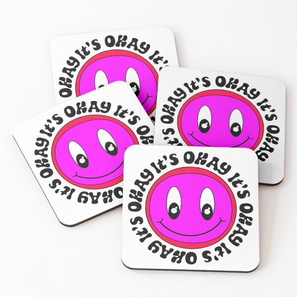 Item preview, it's okay smiley face designed and sold by LadyMayDesigns9.