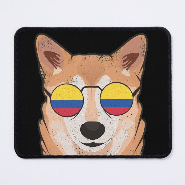 Item preview, Vintage Patriotic Shiba Inu Colombian Flag designed and sold by feether-store.