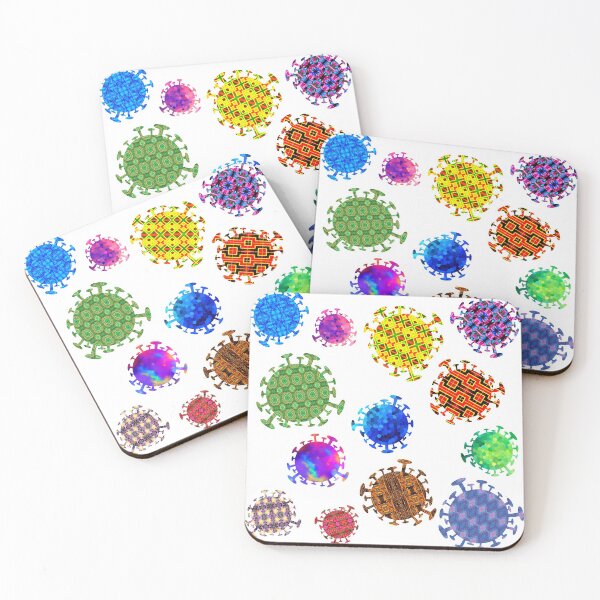 Item preview, Colorful Virus Mutations Pattern designed and sold by Sebastian Grafmann.
