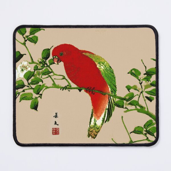 Item preview, Vintage Japanese Painting of a Parrot designed and sold by Marymarice.
