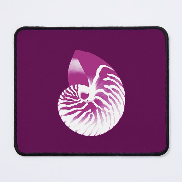 Item preview, Nautilus Shell, Eggplant Purple and White designed and sold by Marymarice.