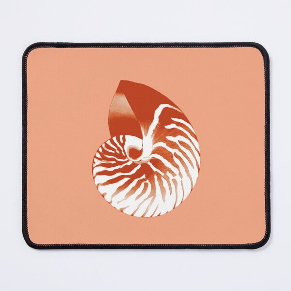 Item preview, Nautilus Shell, Terracotta and White designed and sold by Marymarice.