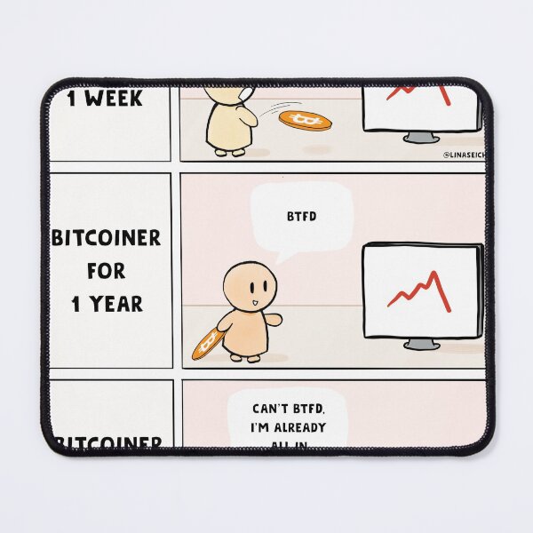 Item preview, The Stages of HODLing designed and sold by TheLittleHODLer.