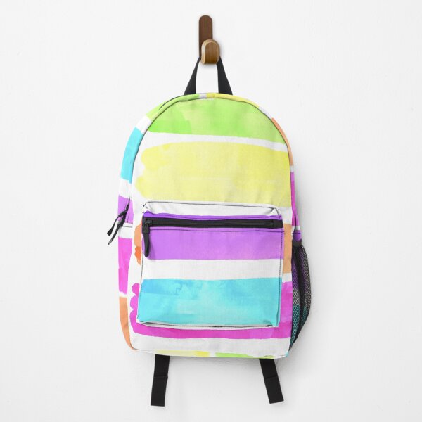 Item preview, Bright Rainbow Watercolor Stripes designed and sold by wordznart.