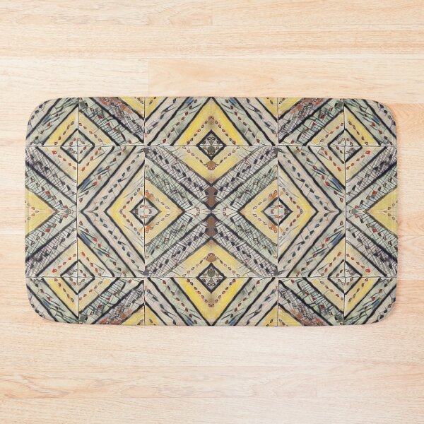 Item preview, Natural Beige Diamond Mandala Pattern designed and sold by Designs By YL.