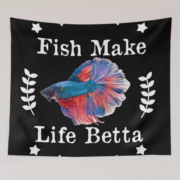 Item preview, Fish Make Life Betta designed and sold by POSITIVEHL HL.
