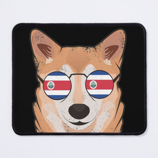 Item preview, Vintage Patriotic Shiba Inu Costa Rican Flag designed and sold by feether-store.
