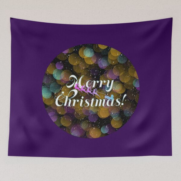 Item preview, It's beginning to look... (amber&purple with snow version) designed and sold by SilverOutlining.