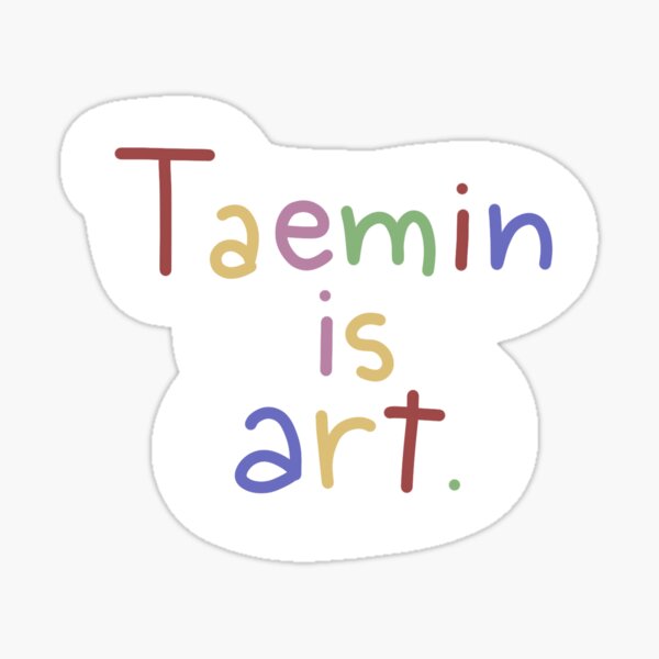 taemin ist kunst Sticker