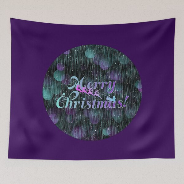 Item preview, It's beginning to look... (dark teal&purple frosted version) designed and sold by SilverOutlining.