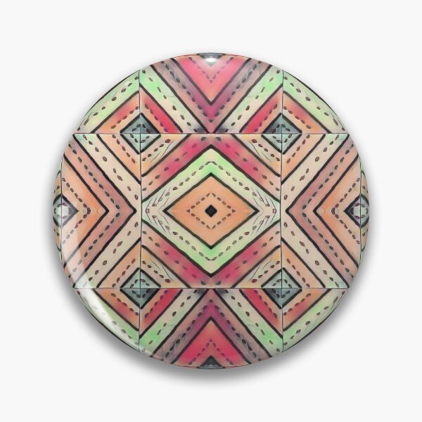 Item preview, Retro Diamond Mandala Pattern designed and sold by Designs By YL.