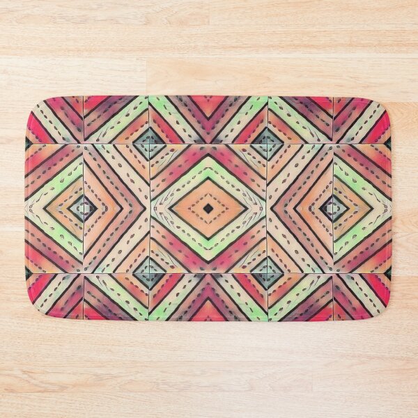 Item preview, Retro Diamond Mandala Pattern designed and sold by Designs By YL.