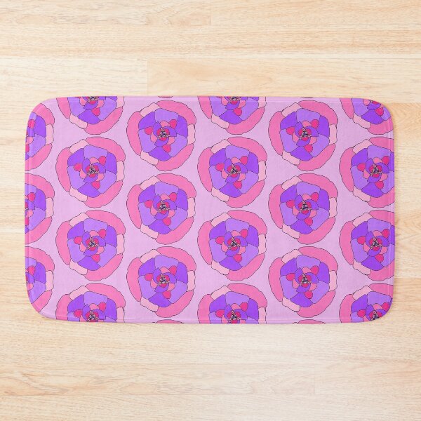 Item preview, pink and purple illustrated flower NFT  designed and sold by AurelsPrints.