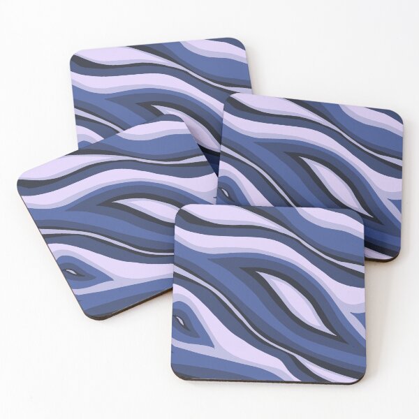 Item preview, Marble Lines - Blue Monochrome designed and sold by PaintInTheNight.