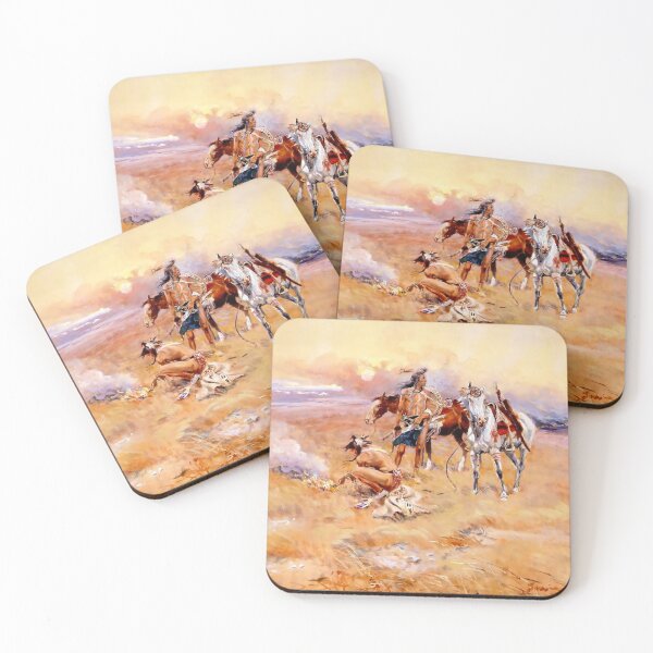 Item preview, “Blackfeet Burning Crow Buffalo Range” by Charles M Russell designed and sold by PatricianneK.