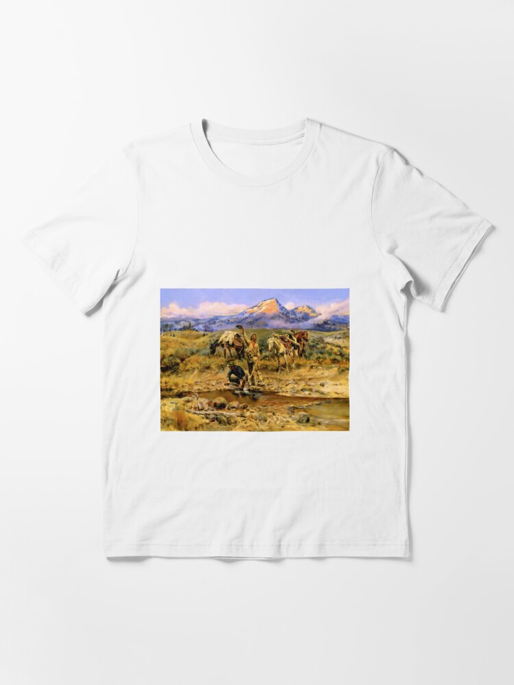 Hitting Pay Dirt” by Charles M Russell Essential T-Shirt for Sale by  PatricianneK