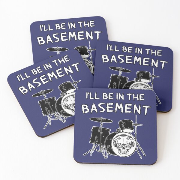 Item preview,  Funny Drummer Art Men Women Drumming Drum Set Music Lover,I'll Be In The Basement artwork for men designed and sold by Havic  Tees.