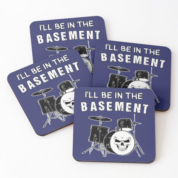 Item preview, Funny Drummer Art Men Women Drumming Drum Set Music Lover,I'll Be In The Basement artwork for men designed and sold by Havic  Tees.