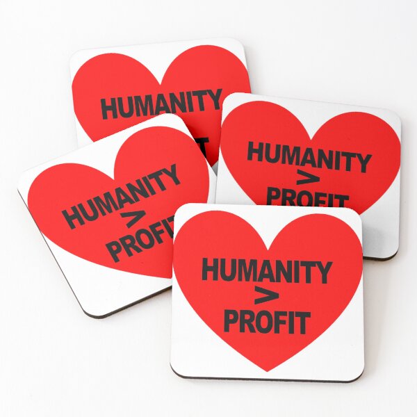 Item preview, Humanity Above Profit designed and sold by voltzandvoices.