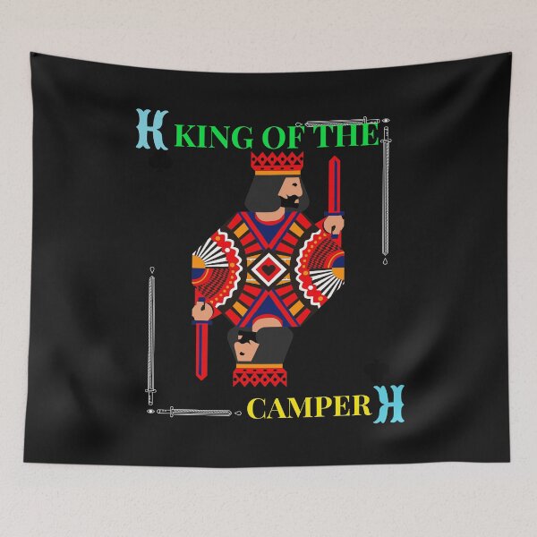 Item preview, KING OF THE CAMPER FUNNY CAMPERS T-SHIRT designed and sold by BestCoolStuff.