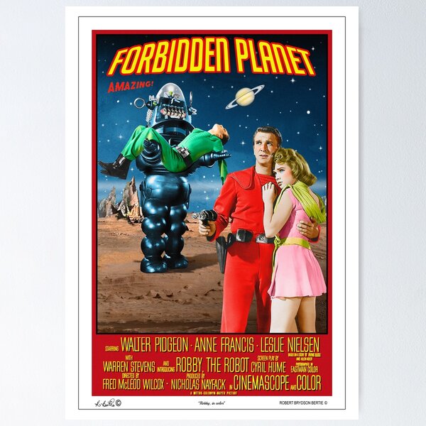 Item preview, Forbidden Planet, original new design poster designed and sold by Brydson-Art.