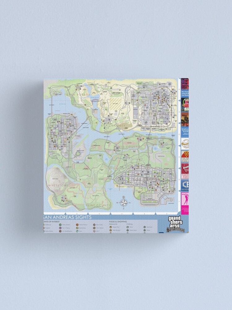 GTA 5 Map HQ Poster by Raildur