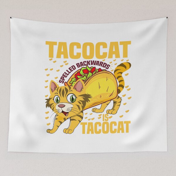 Item preview, Tacocat Spelled Backwards is Tacocat, Funny Taco Cat designed and sold by StoreMix23.