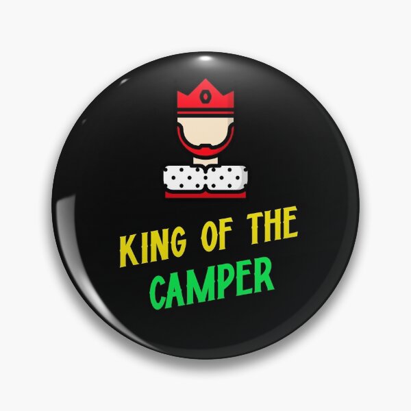 Item preview, KING OF THE CAMPER FUNNY CAMP LOVERS T-SHIRT designed and sold by BestCoolStuff.