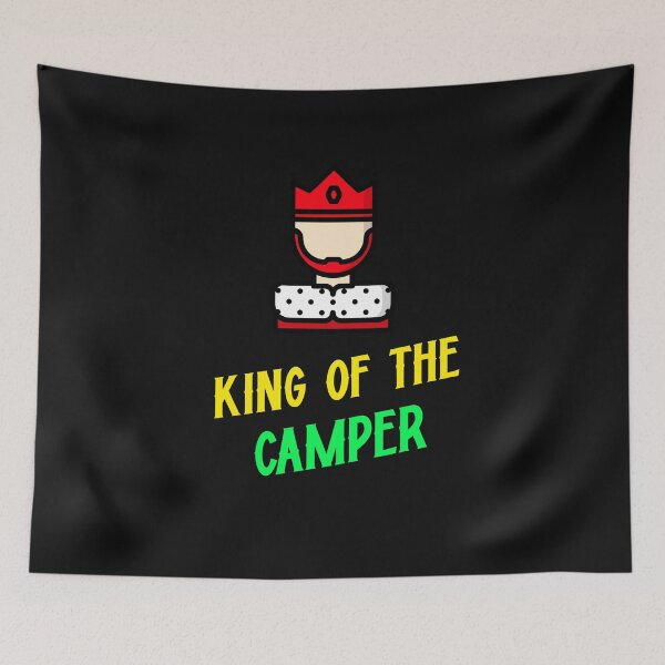 Item preview, KING OF THE CAMPER FUNNY CAMP LOVERS T-SHIRT designed and sold by BestCoolStuff.