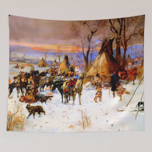 Item preview, “Indian Hunters Return” by Charles M Russell designed and sold by PatricianneK.
