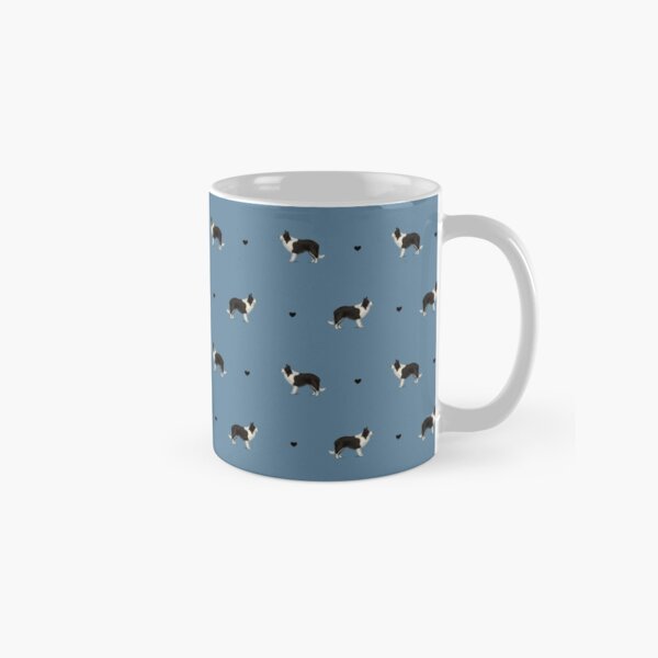 Item preview, Border Collie Repeated Pattern - Blue designed and sold by Kittys-Art.