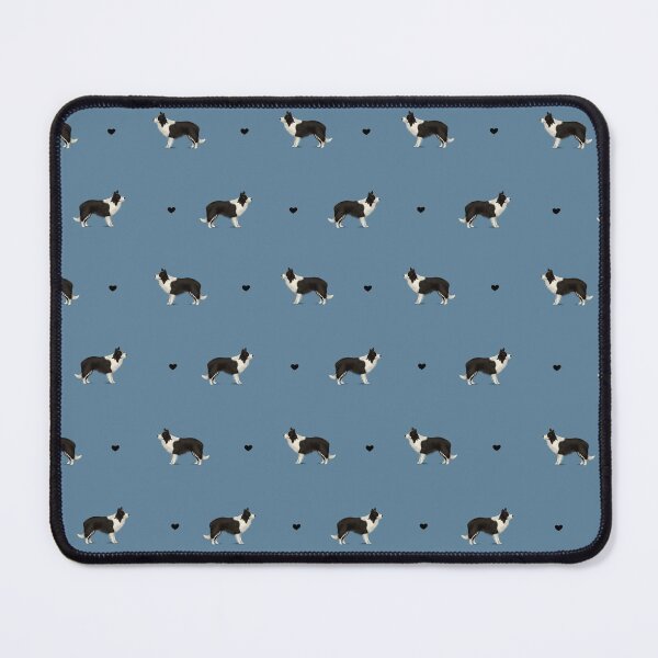 Item preview, Border Collie Repeated Pattern - Blue designed and sold by Kittys-Art.