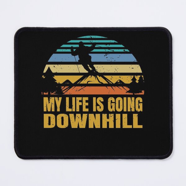 Item preview, Skiing Art My Life Is Going Downhill Ski Lover Winter Sport designed and sold by ELAB27.